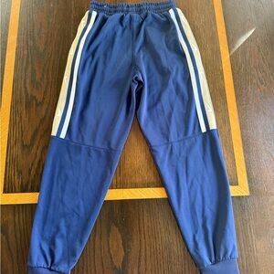 Nike Kids Blue Joggers with White Stripes